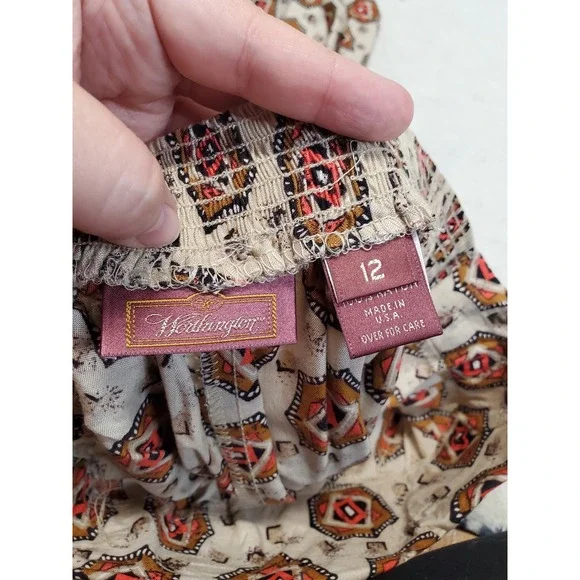 Vintage Cropped Wide Leg Pants 12 Vest Top Medium Set Outfit Bohemian Festival - Picture 15 of 16